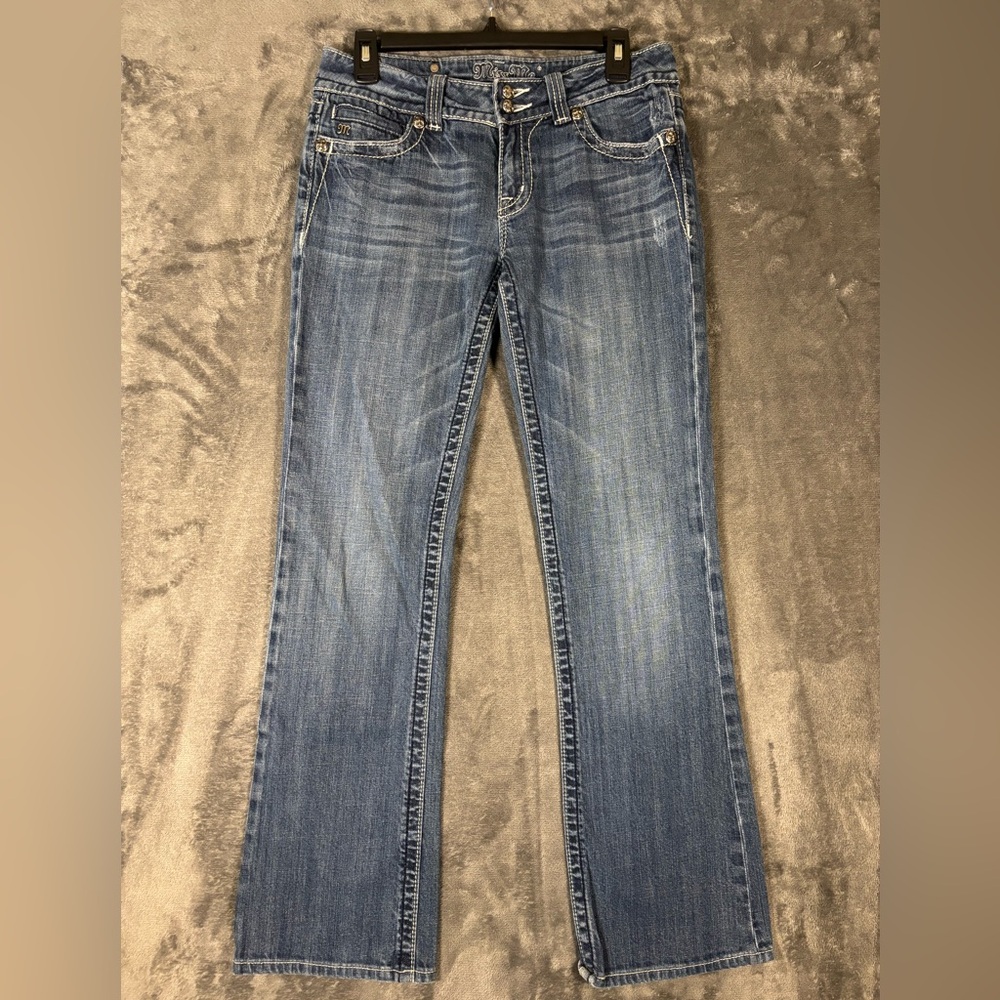 Classic Women's Blue Denim Jeans - Straight Leg